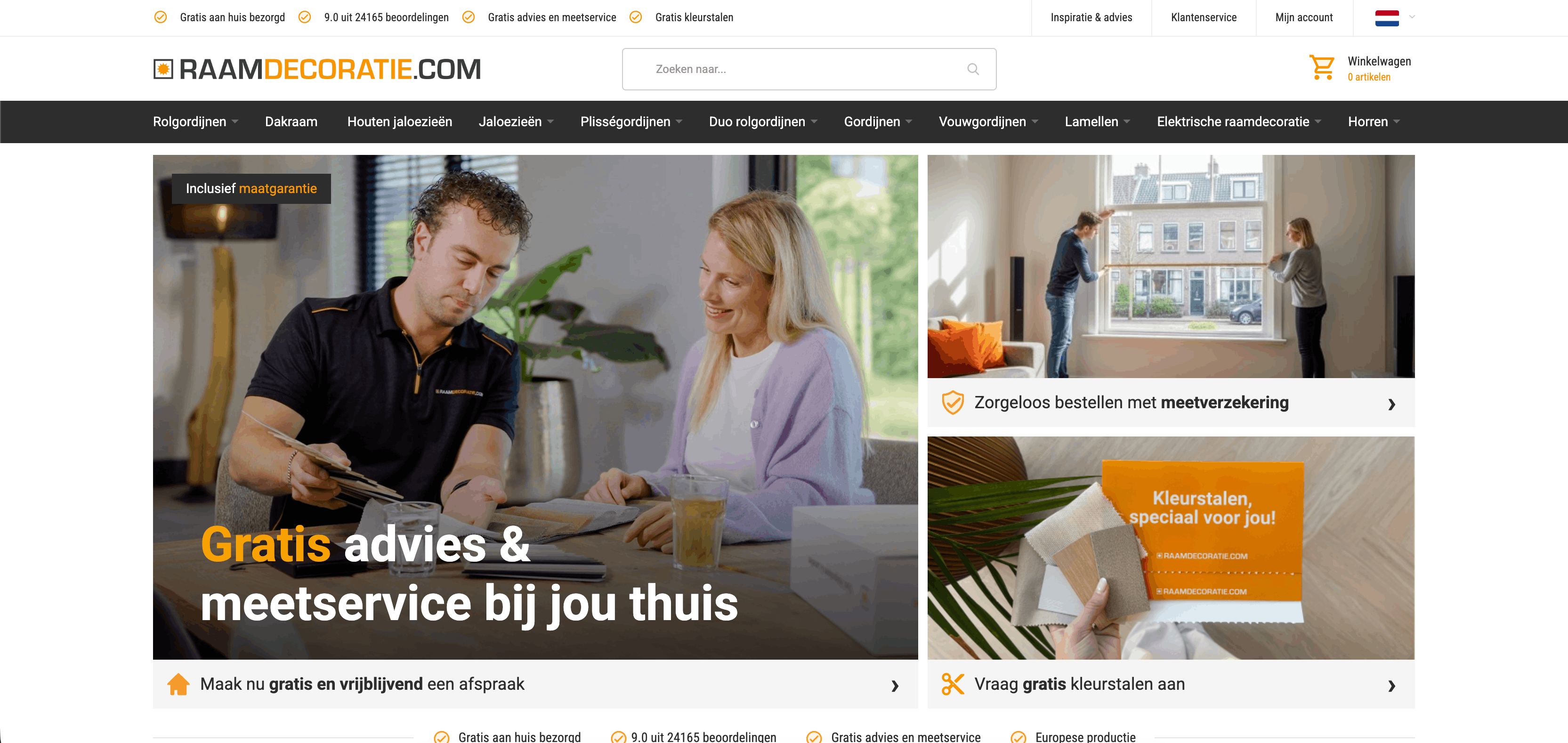 Raamdecoratie.com Custom Window Decoration E-commerce